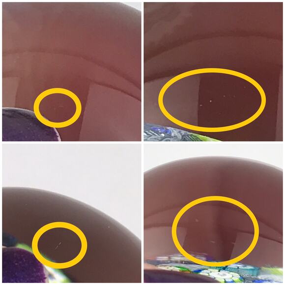 Perthshire PP47 1986 Millefiori Picture Cane Cat Puffin Black Lace Paperweight - Picture 14 of 16